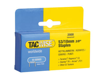 53 Light-Duty Staples 10mm (Type JT21  A)  (Pack 2000)                          