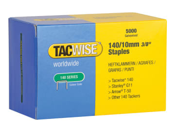 140 Galvanised Staples 10mm (Pack 5000)                                         