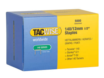 140 Galvanised Staples 12mm (Pack 5000)                                         