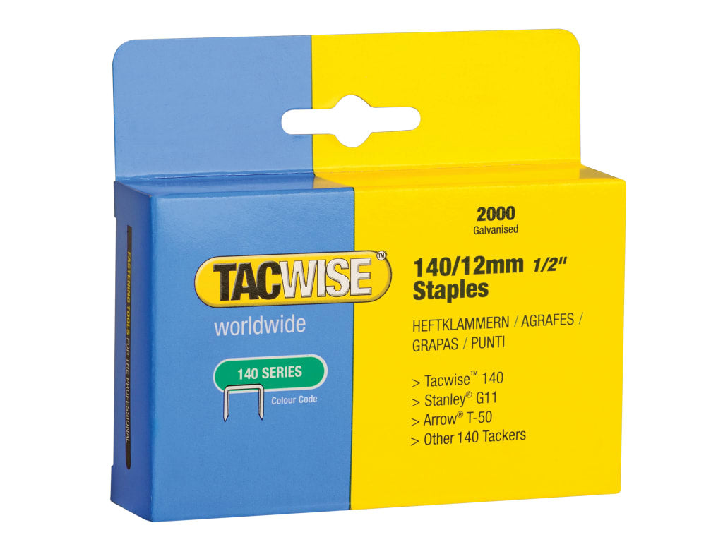 140 Heavy-Duty Staples 12mm (Type T50  G) (Pack 2000)                           