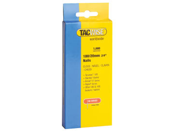 180 18 Gauge 20mm Nails (Pack 1000)                                             