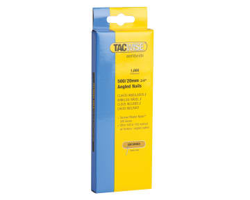 500 18 Gauge 20mm Angled Galvanised Nails (Pack 1000)                           