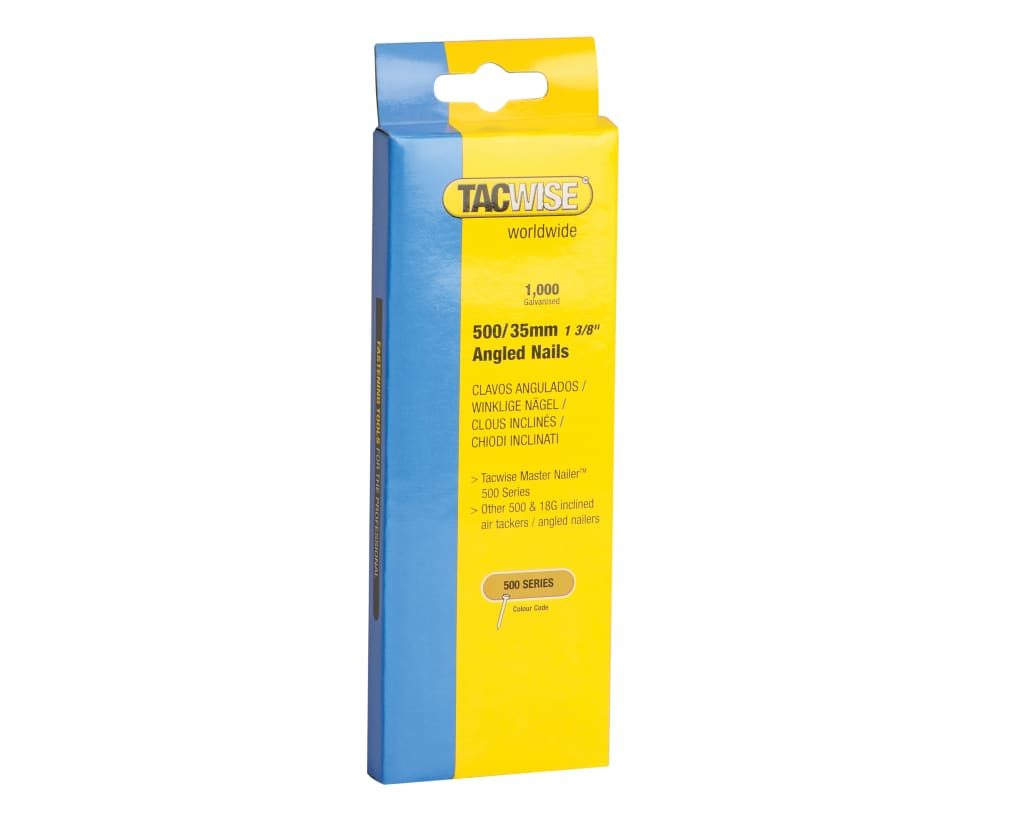 500 18 Gauge 35mm Angled Nails (Pack 1000)                                      