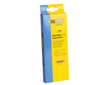 500 18 Gauge 40mm Angled Nails (Pack 1000)                                      