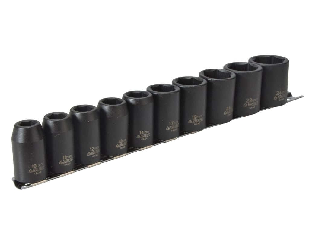 1/2in Drive 9121 Impact Socket Set, 10 Piece                                    