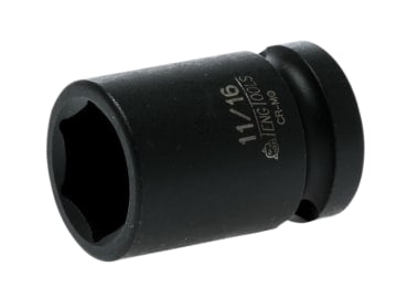 Impact Socket Hexagon 6-Point 1/2in Drive 11/16in                               