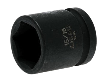 Impact Socket Hexagon 6-Point 1/2in Drive 15/16in                               