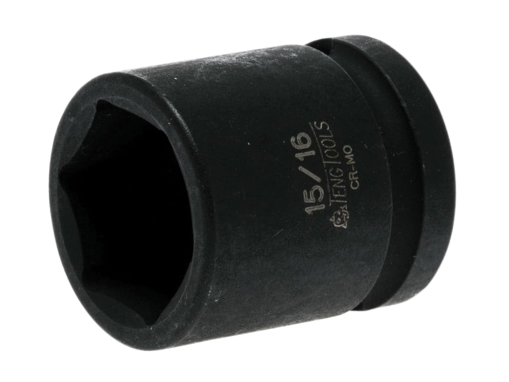 Impact Socket Hexagon 6-Point 1/2in Drive 15/16in                               