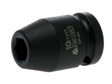 Impact Socket Hexagon 6-Point 1/2in Drive 10mm                                  