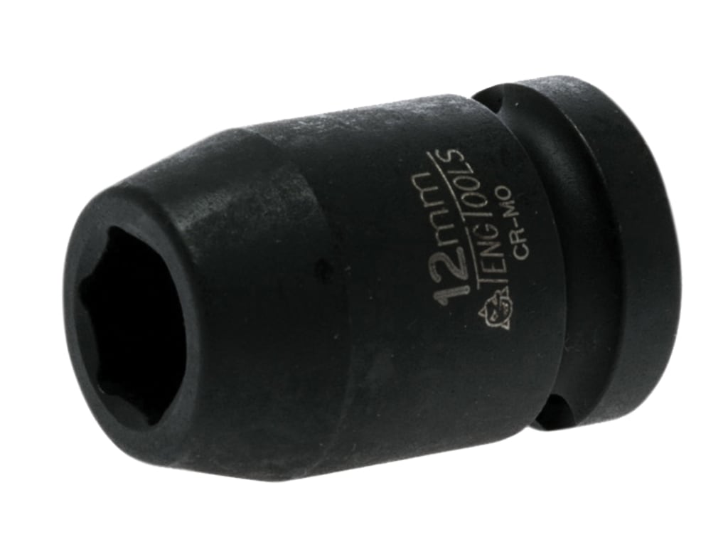 Impact Socket Hexagon 6-Point 1/2in Drive 12mm                                  