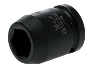 Impact Socket Hexagon 6-Point 1/2in Drive 16mm                                  