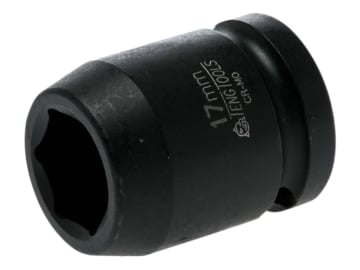 Impact Socket Hexagon 6-Point 1/2in Drive 17mm                                  