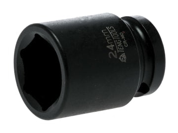 Impact Socket Hexagon 6-Point 1/2in Drive 24mm                                  