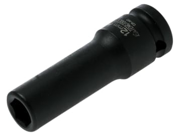 Deep Impact Socket Hexagon 6-Point 1/2in Drive 12mm                             