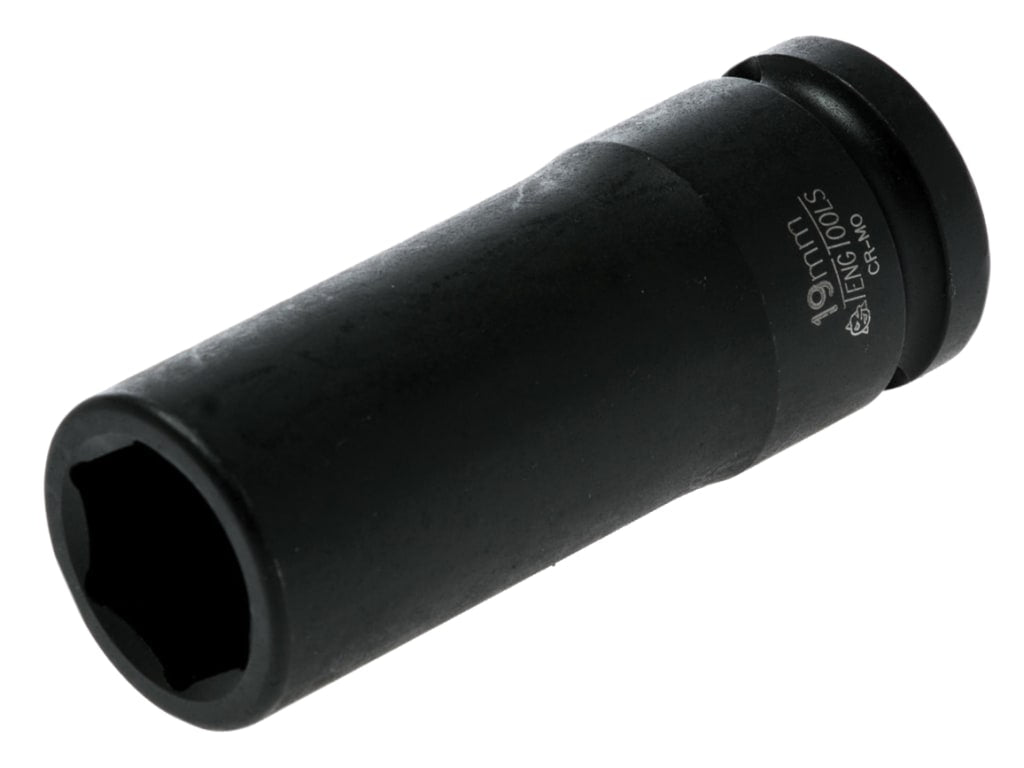 Deep Impact Socket Hexagon 6-Point 1/2in Drive 19mm                             
