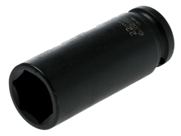 Deep Impact Socket Hexagon 6-Point 1/2in Drive 22mm                             