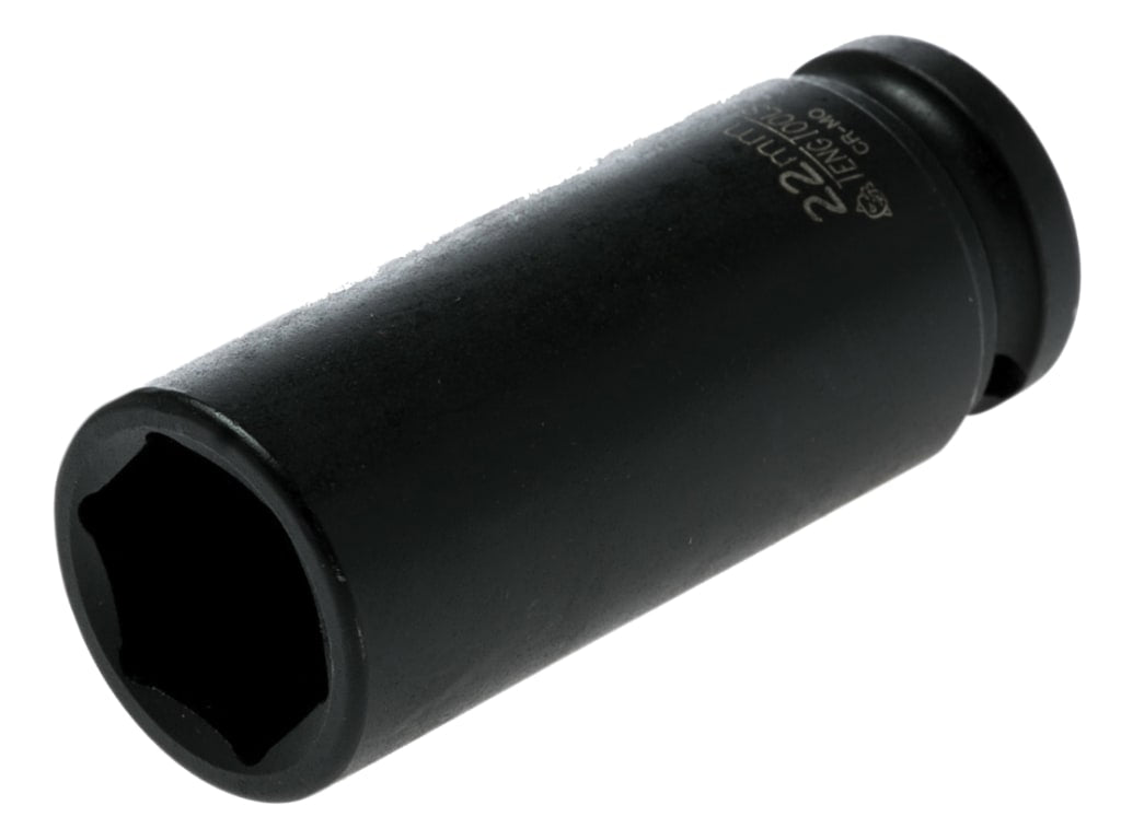 Deep Impact Socket Hexagon 6-Point 1/2in Drive 22mm                             