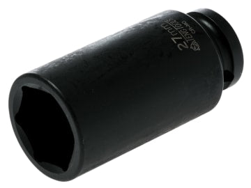 Deep Impact Socket Hexagon 6-Point 1/2in Drive 27mm                             