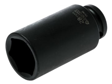 Deep Impact Socket Hexagon 6-Point 1/2in Drive 28mm                             