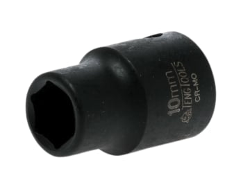 Impact Socket Hexagon 6-Point 3/8in Drive 10mm                                  