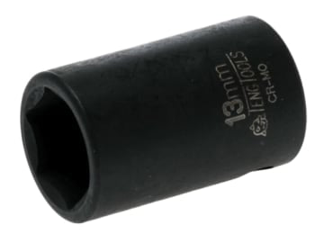 Impact Socket Hexagon 6-Point 3/8in Drive 13mm                                  