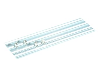 ALU450 45cm Single Track Socket Clip Rail                                       
