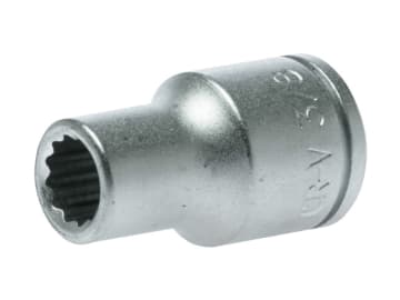 Bi-Hexagon Socket 12-Point Regular A/F 1/2in Drive 3/8in                        