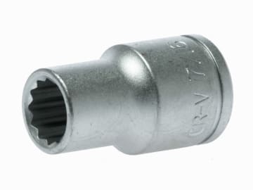 Bi-Hexagon Socket 12-Point Regular A/F 1/2in Drive 7/16in                       