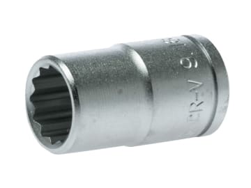 Bi-Hexagon Socket 12-Point Regular A/F 1/2in Drive 9/16in                       