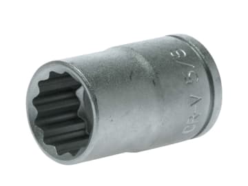 Bi-Hexagon Socket 12-Point Regular A/F 1/2in Drive 5/8in                        