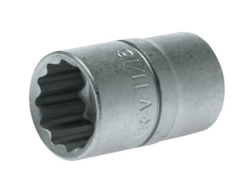 Bi-Hexagon Socket 12-Point Regular A/F 1/2in Drive 11/16in                      