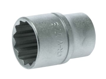 Bi-Hexagon Socket 12-Point Regular A/F 1/2in Drive 7/8in                        
