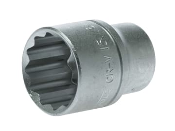 Bi-Hexagon Socket 12-Point Regular A/F 1/2in Drive 15/16in                      