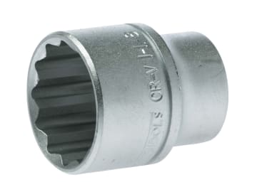 Bi-Hexagon Socket 12-Point Regular A/F 1/2in Drive 1.1/8in                      
