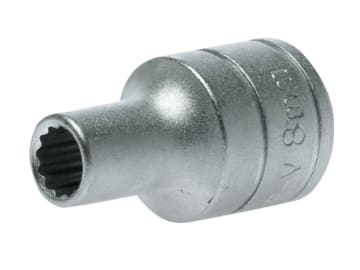 Bi-Hexagon Socket 12-Point 1/2in Drive 8mm                                      