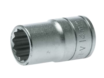 Bi-Hexagon Socket 12-Point 1/2in Drive 14mm                                     