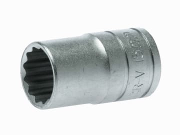 Bi-Hexagon Socket 12-Point 1/2in Drive 15mm                                     