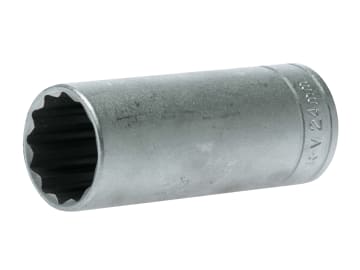 Bi-Hexagon Socket Deep 12-Point 1/2in Drive 24mm                                