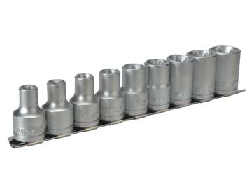 1/2in Drive M1210 External TORX Socket Clip Rail Set, 9 Piece                   