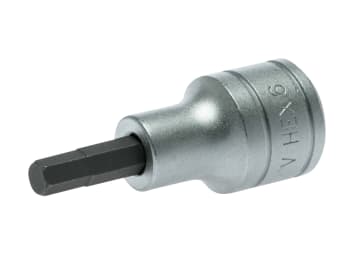S2 Hexagon Socket Bit 1/2in Drive 6mm                                           