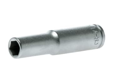 Hexagon Socket Deep 6 Point Regular AF 1/4in Drive 1/4in                        