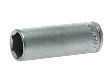 Hexagon Socket Deep 6 Point Regular AF 1/4in Drive 1/2in                        