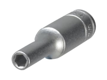 Hexagon Socket Deep 6 Point Regular 1/4in Drive 4mm                             