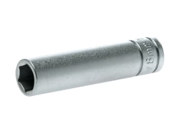 Hexagon Socket Deep 6 Point Regular 1/4in Drive 8mm                             