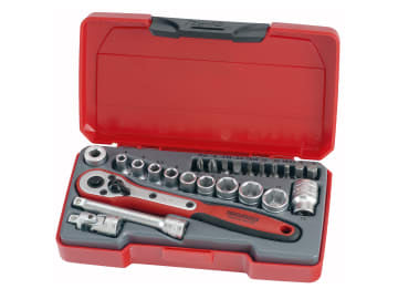 T1424 Socket Set of 24 Metric 1/4in Drive                                       