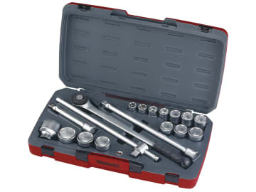 T3418-6 Socket Set of 18 Metric 3/4in Drive                                     
