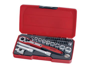 T3834 Socket & Bit Set of 34 Metric 3/8in Drive                                 