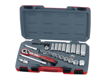 T3835AF Socket Set of 35 A/F 3/8in Drive                                        