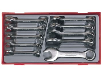 TT6010M Metric Midget Combination Spanner Set, 10 Piece                         