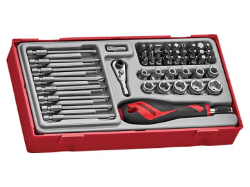 TTMDQ49 Bit & Quick Chuck Driver Set, 49 Piece - 1/4in Drive                    